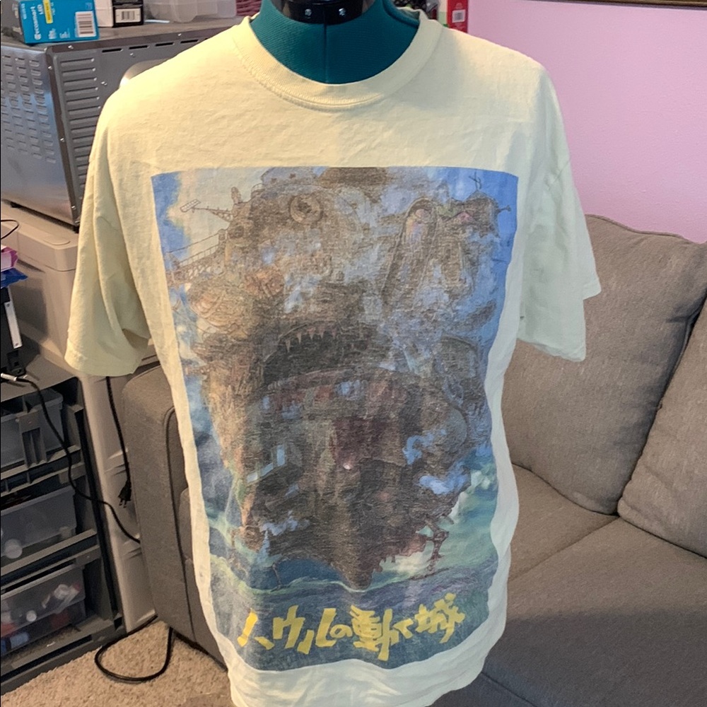 Bioworld Cream Short Sleeve Tee with Artistic Graphic